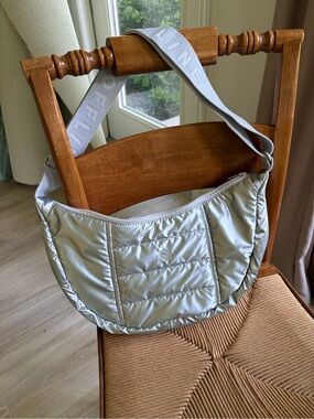 Silver Quilted Crossbody Bag - Aerie